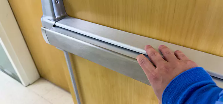 Installing a Push Bar on a Door Crest Hill